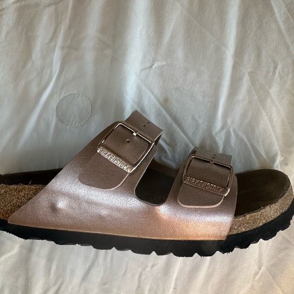 Birkenstock Arizona sandals copper rose gold birko 36 Regular 5 5.5 two strap - Picture 7 of 7